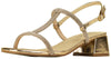 Wilde Sahara Women's Glitter T-bar Block Heels - Rose Gold