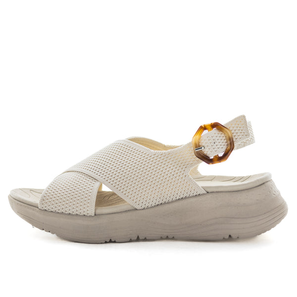 Wilde Saime Womens Sandals - Cream (9123316760799)