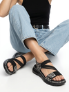 Wilde Sannah Women's Sandals - Black Snake