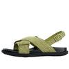 Wilde Sarah Women's Crossover Sandals - Green Linen