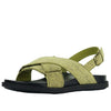 Wilde Sarah Women's Crossover Sandals - Green Linen