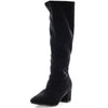 Wilde Saspen Women's Long Boots - Black Suede
