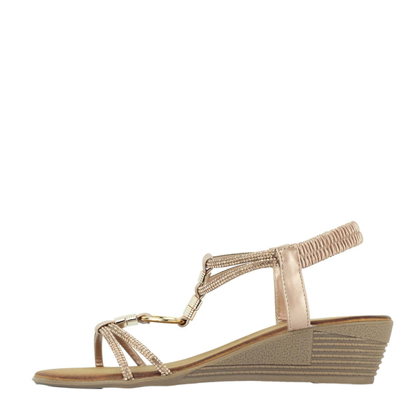 Wilde Selda Womens Sandals - Rose Gold