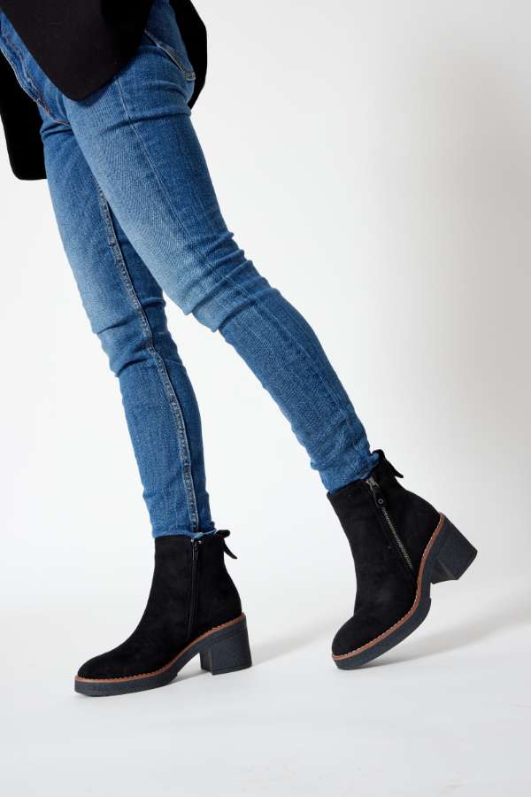 Wilde Selisa Womens Boots - Black Smooth (9015278403807)