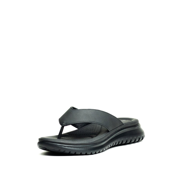 Wilde Shanel Women's Platform Thongs - Black/Black
