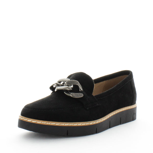 Wilde Shaye Women's Loafers - Black Suede