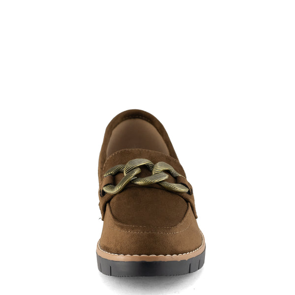 Wilde Shaye Women's Loafers - Dark Brown Suede
