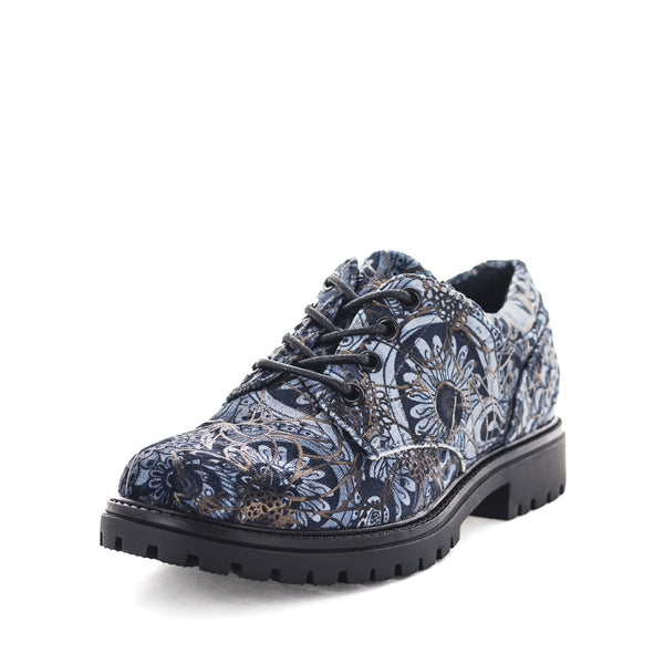 Wilde Silky Womens Flats - Blue Multi (8996146708703)