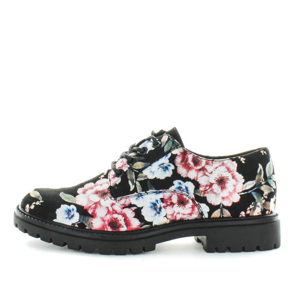 Wilde Silky Womens Flats - Black Pink (8841386197215)