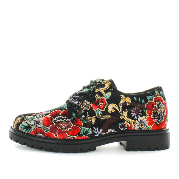 Wilde Silky Womens Flats - Black Pink (8841386229983)