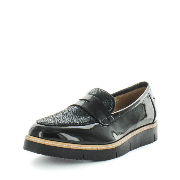 Wilde Sips Women's Loafers - Black Patent (8841385967839)