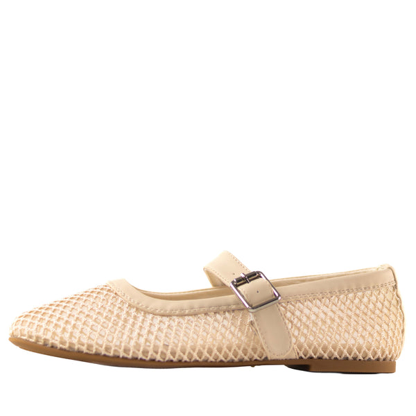 Wilde Sunday Women's Mesh Ballet - Beige