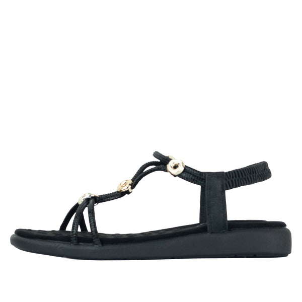 Wilde Suzzie Women's Wide Fit Sandals - Black