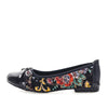 Wilde Syma Womens Flats - Red Flower (9007890792671)