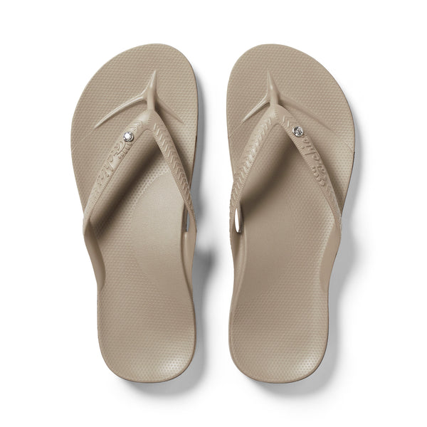 Archies Arch Support Thongs - Crystal Taupe (8990051827935)