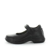 Wilde School Jani2 Girls School Shoes - Black Smooth (8842580099295)