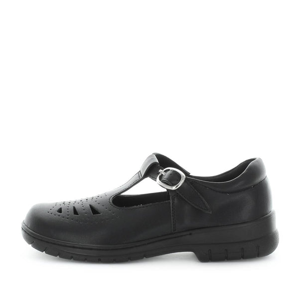 Wilde School Jarrell Boys School Shoes - Black Smooth (8842581344479)
