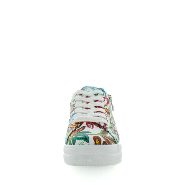 Wilde Scarlett Womens Sneakers - White Floral (8841386131679)