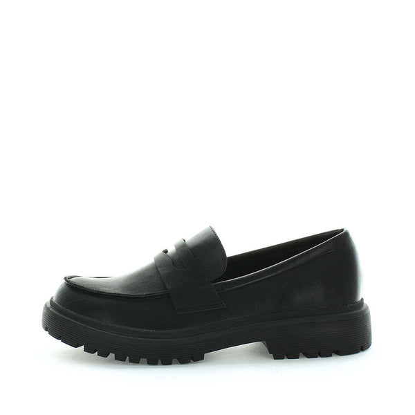 Wilde Sherlee Womens Loafers - Black Smooth (8841384919263)