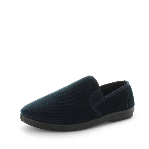 Panda Edword Men's Slippers - Navy Cord (9005719355615)