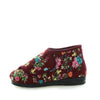Panda Efran Women's Bootie Slippers - Burgundy Floral (9005720142047)