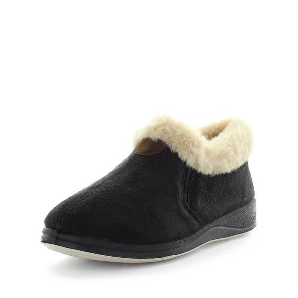 Panda Elivia Women's Bootie Slippers - Black (9003571216607)