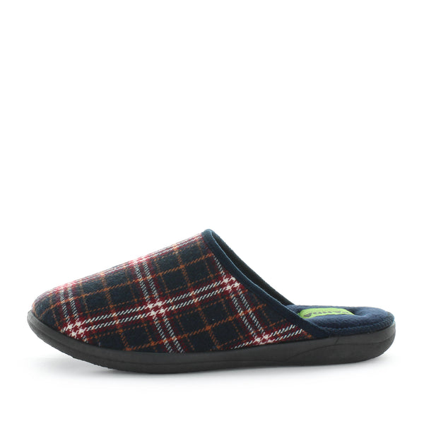 Panda Errol Men's Slippers - Multi Check (9005719683295)