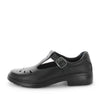 Wilde School Jesse Girls School Shoes - Black Smooth (8842579640543)