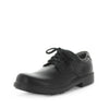 Wilde School Johnson Boys School Shoes - Black Smooth (8842581180639)