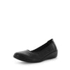 Aerocushion Marti Womens Flats - Black Smooth (8838217597151)