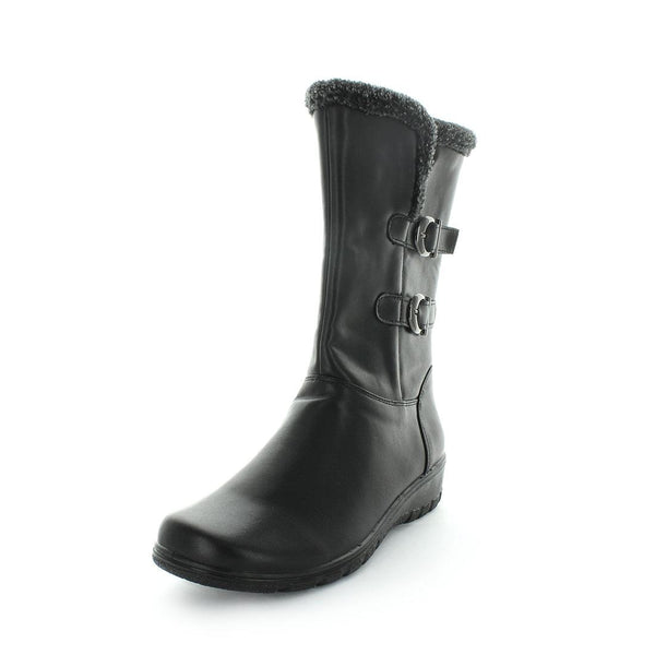 Aerocushion Max Womens Boots - Black Smooth (8838697287903)
