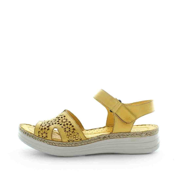 Soft Tread Allino Banita Womens Sandals - Mustard (9044380713183) (7867796488415)