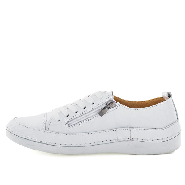 Soft Tread Brooke Women's Sneakers - White Smooth