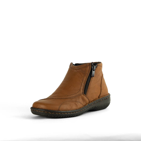 Cabello 5250-27 Women's Ankle Boots - Tan Crinkle