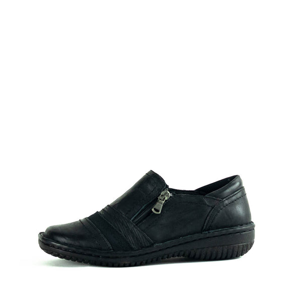 Cabello 5849-27 Women's Slip On Shoes - Black Crinkle