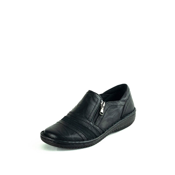 Cabello 5849-27 Women's Slip On Shoes - Black Crinkle