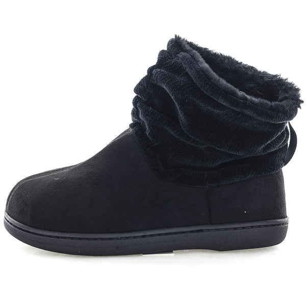 Panda Evelyn Women's Bootie Slippers - Black