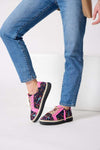 Zola Herby Womens Sneakers - Pink Print (9022254711007)