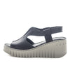 Soft Tread Himalaya Women's Wedge Sandals - Black