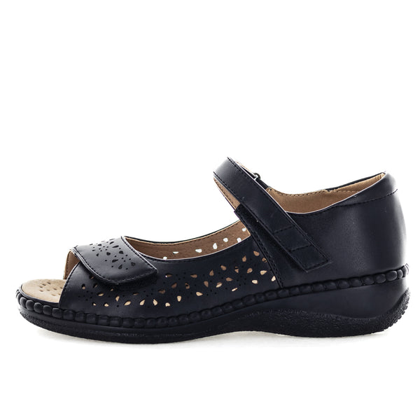 Aerocushion Mambas Womens Sandals - Black (9124258578655)