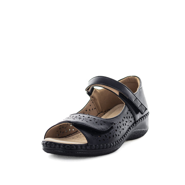 Aerocushion Mambas Womens Sandals - Black (9124258578655)