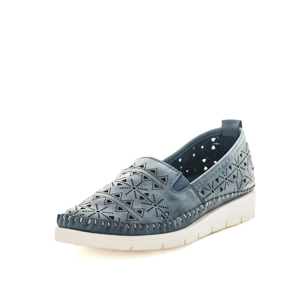 Aerocushion Martina Women's Slip Ons - Blue