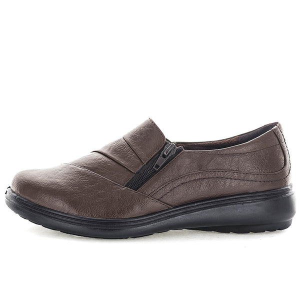 Aerocushion Mayas Women's Slip Ons - Brown