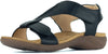 Aerocushion Megan Women's Double Adjustable Sandals - Black