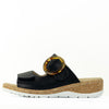 Aerocushion Millie Women's Double Adjustable Slide Sandals - Black