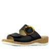 Aerocushion Millie Women's Double Adjustable Slide Sandals - Black