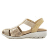 Aerocushion Mitza Womens Sandals - Beige/Snake (9116101214431)