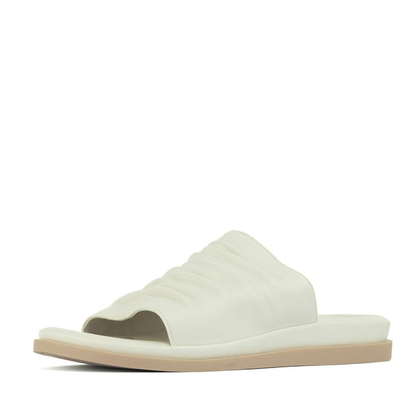 Aerocushion Molly Women's Ruched Slide Sandals - Cream