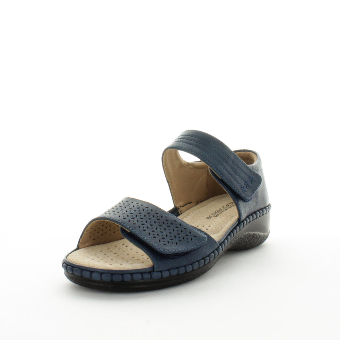 Amazon.com | Cushion Walk | Ladies | Stretch Fabric Diamante Trim Sandal |  Navy | Sandals