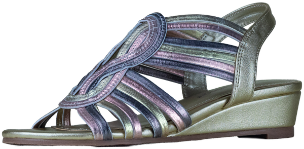 Aerocushion Mora Women's Sandals - Gold Multi